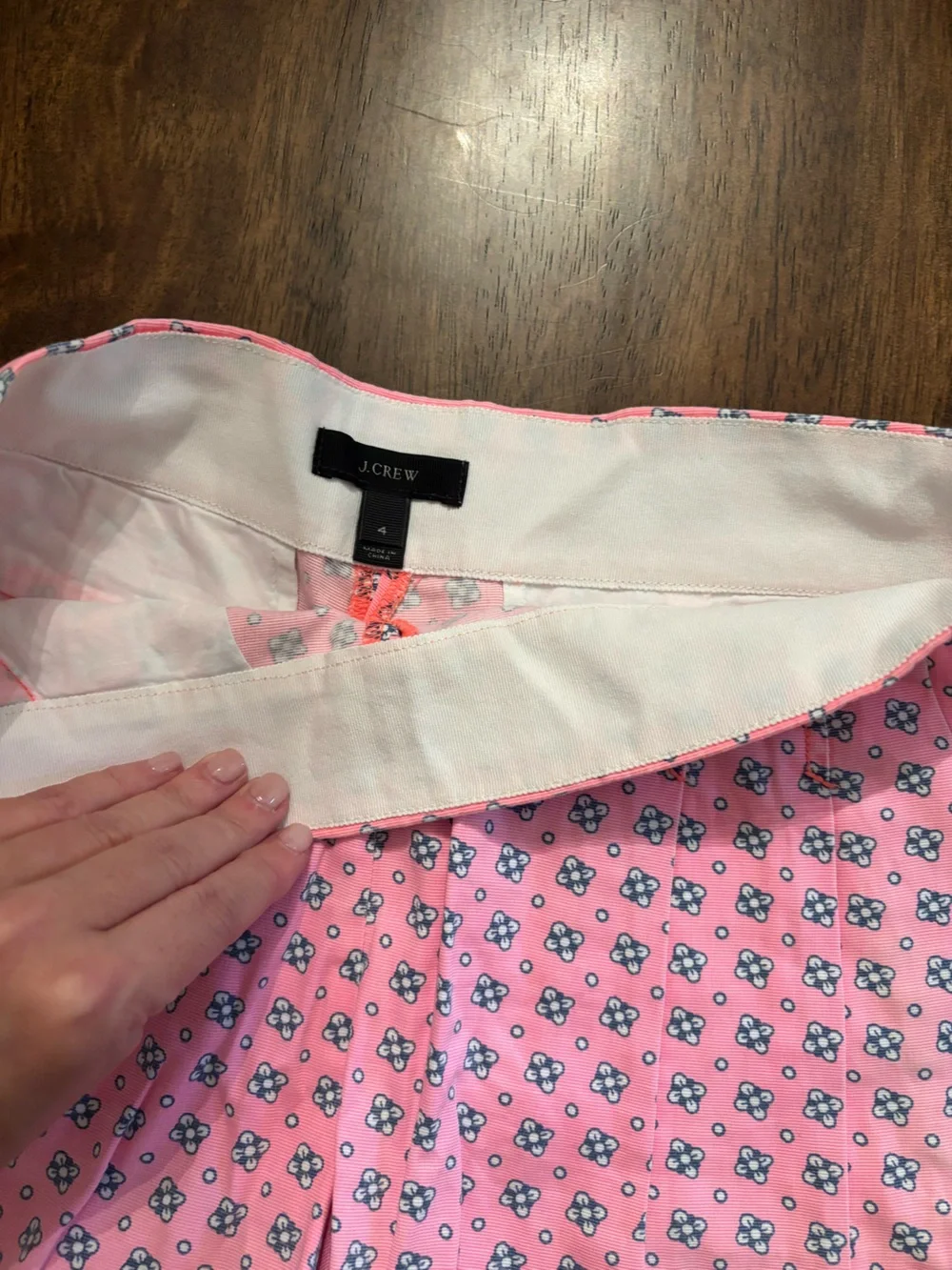 J. Crew Pink Printed Women's Shorts